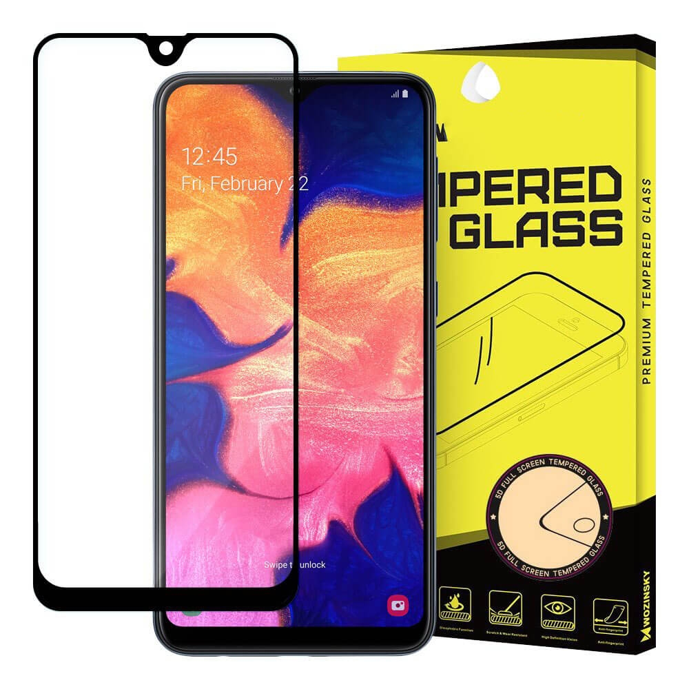 3D kaljeno steklo Samsung Galaxy A10 črno