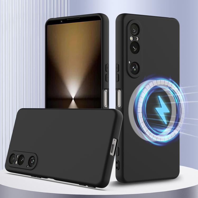 RUBBER MAGSAFE Silikonski ovitek za Sony Xperia 1 VI BLACK