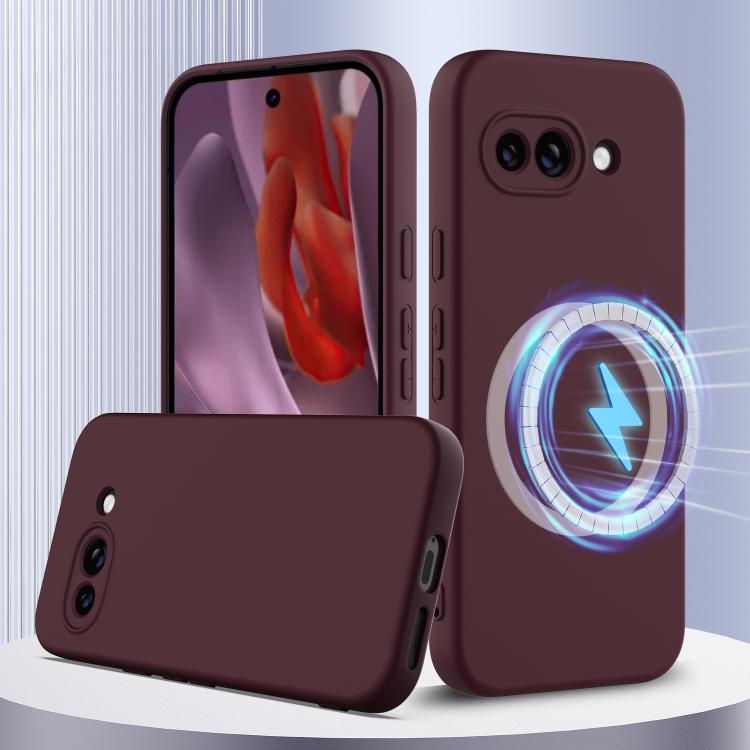 RUBBER MAGSAFE Silikonski ovitek za Google Pixel 9a bordo