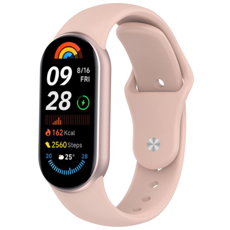 BUTTERFLY Zamenljiv pašček za Xiaomi Smart Band 10 / 9 / 8 svetlo roza