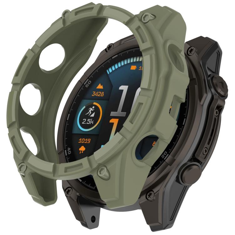 TPU HALF COVER Ohišje za Garmin Tactix 8 Solar 51mm zeleno
