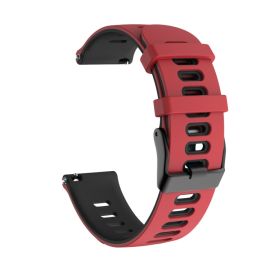 SPORTY Zamenljivi silikonski pašček Garmin Venu 2 / Vivoactive 4 rdeče-črn