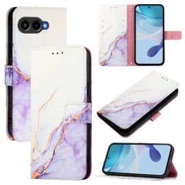 ART MARBLE Denarnični ovitek za T Phone 3 WHITE PURPLE