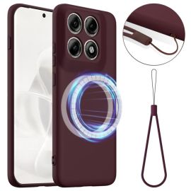 RUBBER MAGSAFE Silikonski ovitek za Motorola Edge 70 Pro PLUM