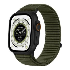 xDfind NYLON Nadomestni pašček za Apple Watch 38 / 40 / 41 / Apple Watch 10 / 11 42mm temnozelen
