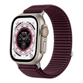 xDfind NYLON Zamenljiv pašček za Apple Watch 38 / 40 / 41 / Apple Watch 10 / 11 42mm bordo