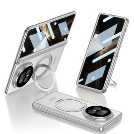 GKK ROTATE Zaščitni ovitek s stojalom Honor Magic V5 srebrn