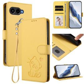 ART CAT Denarnični ovitek s trakom za T Phone 3 rumene barve