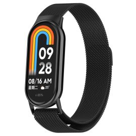 MILANESE Kovinski trak za Xiaomi Smart Band 10 / 9 / 8 črn