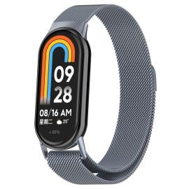 MILANESE Kovinski trak za Xiaomi Smart Band 10 / 9 / 8 siv