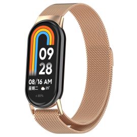 MILANESE Kovinski trak za Xiaomi Smart Band 10 / 9 / 8 rožnato zlat