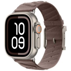 TWILL BAND Najlonski pašček za Apple Watch 38 / 40 / 41 / Apple Watch 10 / 11 42mm rjav