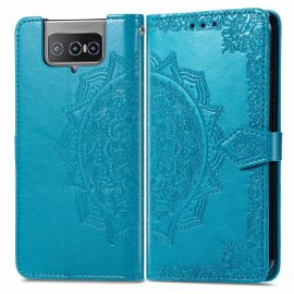 ART Ovitek za denarnico Asus Zenfone 8 Flip (ZS672KS) ORNAMENT moder