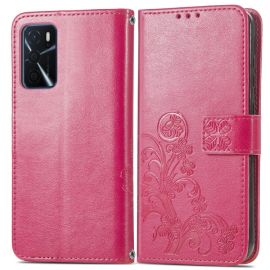 ART Ovitek za denarnico Oppo A16 / Oppo A16s FLOWERS temno roza