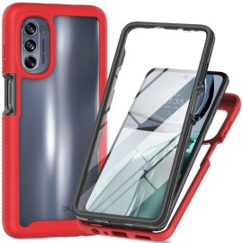 DUAL Dvostranski ovitek za Motorola Moto G62 5G rdeč