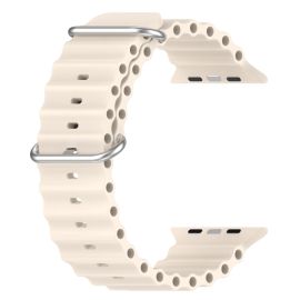 OCEAN pašček za Apple Watch Ultra 1 / 2 / 3 (49 mm) / 9 / 8 / 7 (45 mm) / 6 / SE / 5 / 4 (44 mm) / 3 / 2 / 1 (42 mm) bež