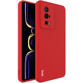 IMAK RUBBER Silikonski ovitek Xiaomi Poco F5 Pro rdeč