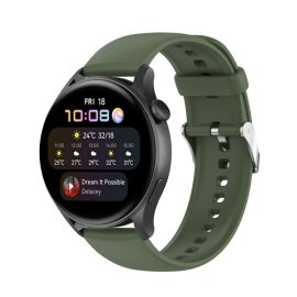 SILIKONSKI pašček za Huawei Watch 4 / Watch 4 Pro temno zelen