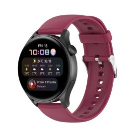 SILIKONSKI pašček za Huawei Watch 4 / Watch 4 Pro bordo barve
