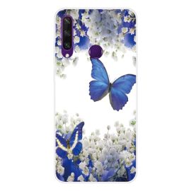 ART Silikónový kryt Huawei Y6p PURPLE BUTTERFLY