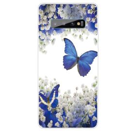 ART Silikonski ovitek Samsung Galaxy S10 Plus PURPLE BUTTERFLY