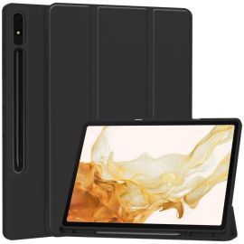 LEATHER Flip ovitek za Samsung Galaxy Tab S9+ / S10+ črn