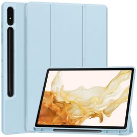 LEATHER Flip ovitek za Samsung Galaxy Tab S9+ / S10+ svetlo moder
