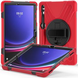 SOLID Durable ovitek za Samsung Galaxy Tab S9+ / S10+ rdeč