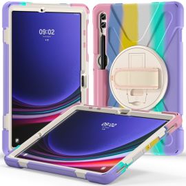 SOLID Durable ovitek za Samsung Galaxy Tab S9+ / S10+ RAINBOW