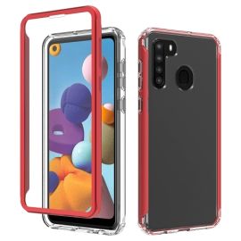 DUAL trpežni ovitek Samsung Galaxy A21 rdeč