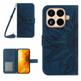 ART SUNFLOWER Denarnični ovitek z vrvico za Xiaomi 15T Pro modre barve