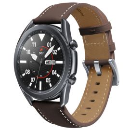 Usnjen pašček Samsung Galaxy Watch 3 45 mm temno rjav