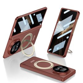 GKK ROTATE Zaščitni ovitek s stojalom Honor Magic V5 bordo