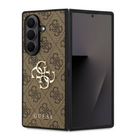GUESS 4G METAL Zaščitni ovitek za Samsung Galaxy Z Fold7 5G BROWN