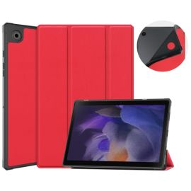 USNJENA preklopna torbica Samsung Galaxy Tab A8 (SM- LEATHER / SM-X200) rdeča