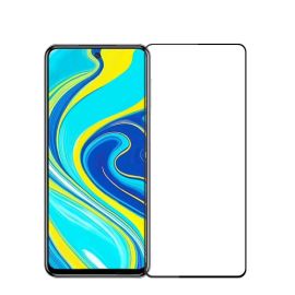 3D Kaljeno steklo Xiaomi Redmi Note 9 Pro črne barve