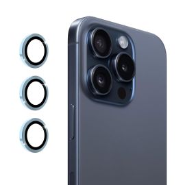 ENKAY ALU Steklo kamere Apple iPhone 16 Pro / 16 Pro Max modra