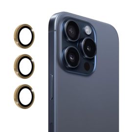 ENKAY ALU Steklo kamere Apple iPhone 16 Pro / 16 Pro Max rjava