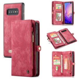 WALLET Obal s peňaženkou 2v1 pre Samsung Galaxy S10 Plus červený