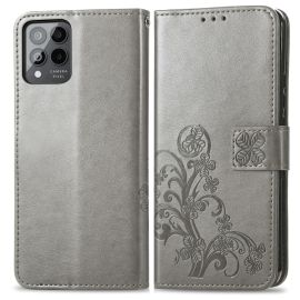 ART FLOWERS Ovitek za denarnico T Phone Pro / T Phone Pro 2023 siv