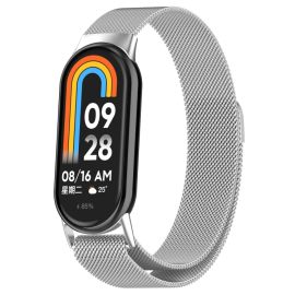 MILANESE Kovinski trak za Xiaomi Smart Band 10 / 9 / 8 srebrn