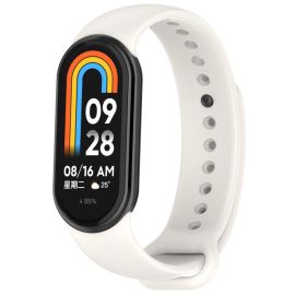 SILICONE Zamenljiv trak za Xiaomi Smart Band 9 sivo-bel