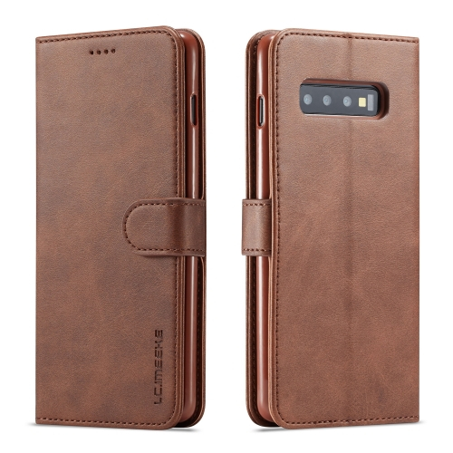 IMEEKE denarnica Samsung Galaxy S10 Plus temno rjava