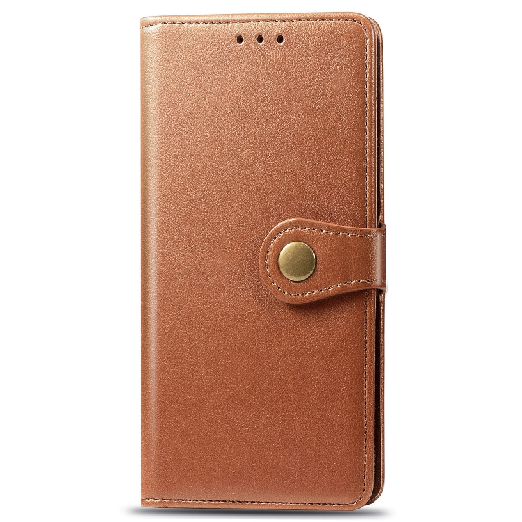 USNJENA LEATHER BUCKLE denarnica Samsung Galaxy A42 5G rjava