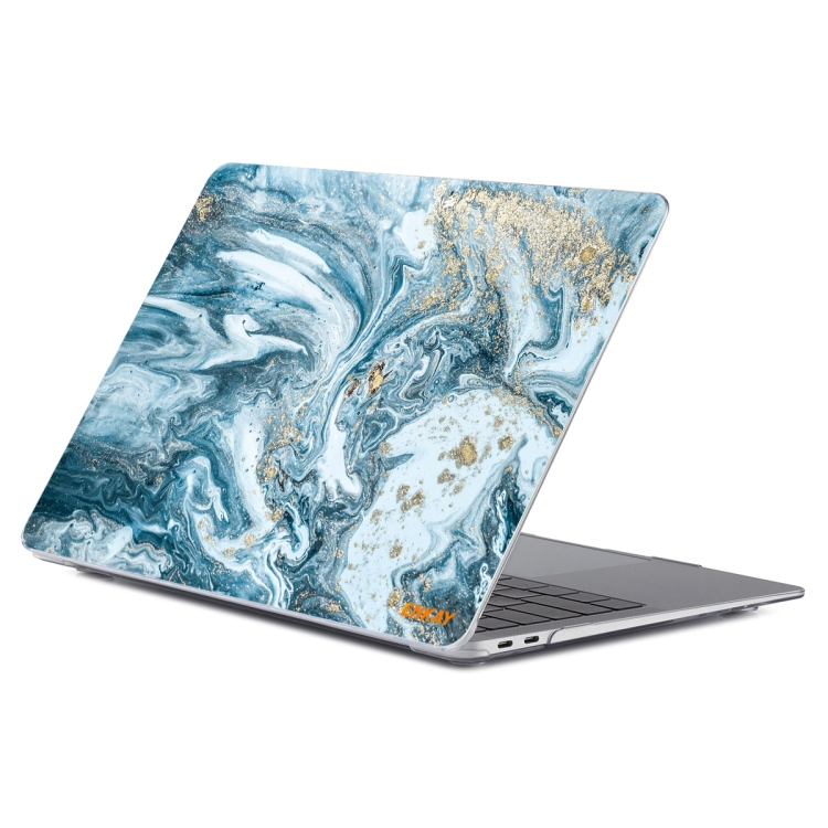 Ovitek ENKAY MARBLE za MacBook Pro 13" A2251 / A2289 / A2338 TEMNO MODRA