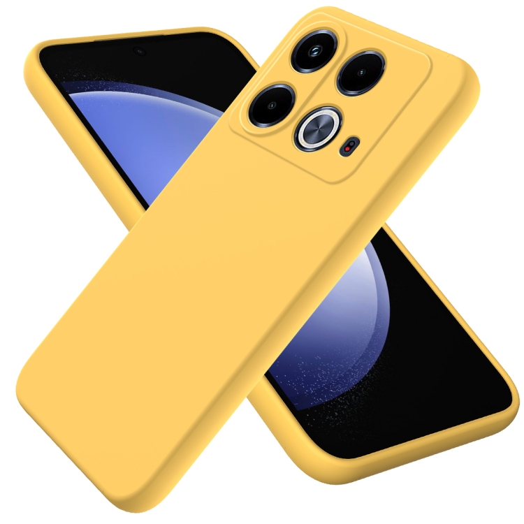 RUBBER Zaščitna torbica za Infinix Note 40 rumena