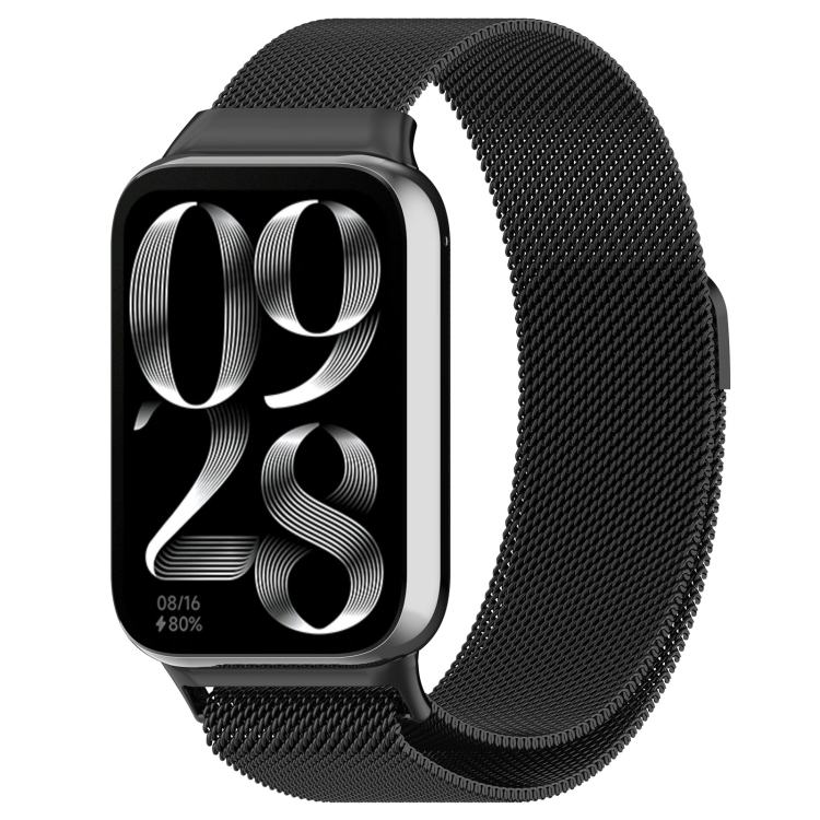 MILANESE Metal pašček za Xiaomi Smart Band 8 Pro črn