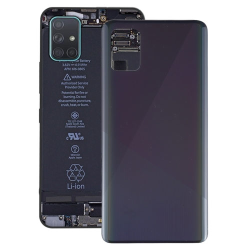 Zadnji pokrov (pokrov baterije) Samsung Galaxy A51 črn