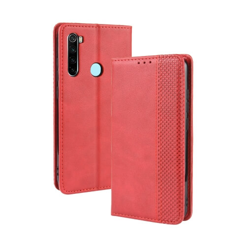 BUSINESS Peňaženkový obal Xiaomi Redmi Note 8T červený